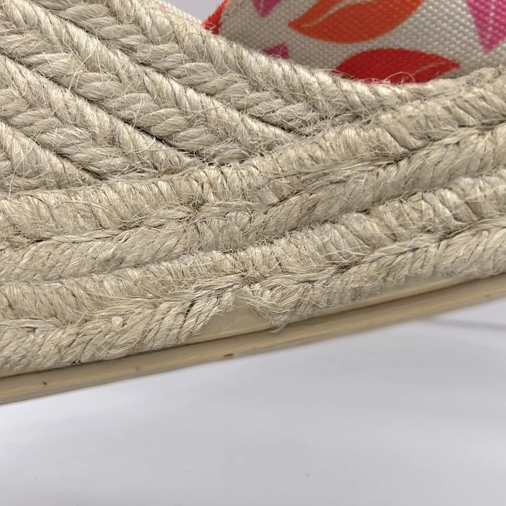 Castañer X Diane Von Furstenberg Blaudell Wedge Espadrilles Rose Multi